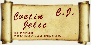 Cvetin Jelić vizit kartica